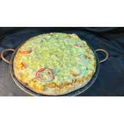 Pizzas Salgadas: 25- Palmito - Pizza Grande (Ingredientes: Azeitona, Molho de Tomate, Mussarela, Orégano, Palmito, Tomate)