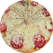 Tradicionais: 03- Mussarela - Pizza Grande (Ingredientes: Molho, Mussarela, Tomate, Orégano)