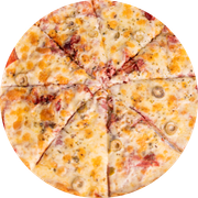 Pizzas Tradicionais: Calabresa - Pizza Grande (Ingredientes: Molho Especial, Calabresa, Mussarela, Azeitona, Orégano)