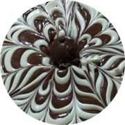 Pizzas Doces: Sensação - Pizza Grande (Ingredientes: Chocolate Branco, Chocolate ao Leite)