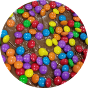 Pizzas Doces: Pizza Confete - Pizza Grande (Ingredientes: Chocolate ao Leite, Chocolate Tipo Confete)