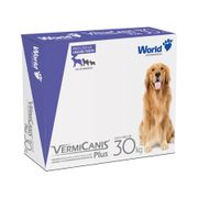 Medicamentos e Vermífugos: Vermifugo Vermicanis Plus - 30Kg - 2 Comprimidos - Vermífugos