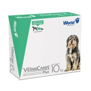 Medicamentos e Vermífugos: Vermifugo Vermicanis Plus - 10Kg - 2 Comprimidos - Vermífugos