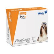 Medicamentos e Vermífugos: Vermifugo Vermicanis Plus - 5Kg - 4 Comprimidos - Vermífugos
