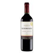 Vinhos: Vinho Chileno Tinto Concha Y Toro Reservado Cabernet Sauvignon 750ml - O Vinho Chileno Reservado Concha Y Toro Cabernet é reconhecido pela qualidade que satisfaz os mais diversos paladares. Originário de vinhedos do Vale Central, no Chile, destaca-se pela textura delicada e notas frutadas.