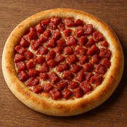 Brotinhos: Calabresa - Brotinhos (Ingredientes: calabresa fatiada e orégano, cebola, molho de tomate)