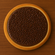 Doces: 28 - Brigadeiro - Esfiha (Ingredientes: Brigadeiro)