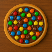 Doces: 34 - MMs - Esfiha (Ingredientes: MMs)