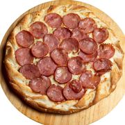Salgadas: Calabresa sem Cebola - Pizza Família (Ingredientes: Calabresa, Molho, Mussarela, Orégano)