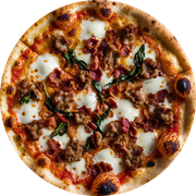 Especiais: CalaBacon - - Pizza Família (Ingredientes: Muçarela, Calabresa, Bacon, Cebola)