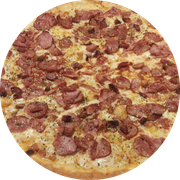 Especiais: Da Casa Nº2 - - Pizza Família (Ingredientes: Muçarela, Calabresa, Bacon, Alho Frito)
