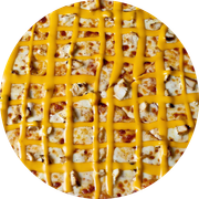 Especiais: Frango c/ Cheddar e Catupiry - - Pizza Família (Ingredientes: Frango Desfiado, Catupiry, Cheddar, Muçarela)