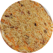 Executivas: Especial do Chefe - - Pizza Família (Ingredientes: Frango Desfiado, Cheddar, Muçarela, Bacon, Batata Palha)