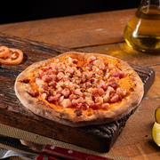 Salgadas: Bacon Com Cheddar - Esfiha Salgada (Ingredientes: Cheddar, Bacon)