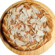 Salgadas: Frango c/ Champignon - Pizza Família (Ingredientes: Champignon, Molho, Mussarela, Orégano)