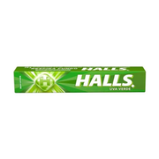 Bala, pirulitos, Chicletes: Halls Uva Verde)