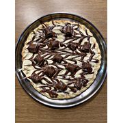 Doces: Suflair - Pizza Grande (Ingredientes: Chocolate Branco, Chocolate Preto, Creme de Leite, Leite Condensado, Mussarela, suflair)