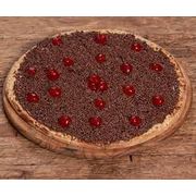 Edicao Limitada Mes das Mulheres: Pizza de Floresta Negra - Pizza grande de 8 fatias de chocolate ao leite, granulado e cerejas (fina camada de mussarela na base)