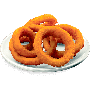 Porções: Anéis de cebola - Porção (Ingredientes: + Aneis de cebola 10unid)