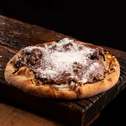 Doces: Nutella Prestígio - Esfiha Doce (Ingredientes: Coco Fresco, Leite Condensado, Nutella, Coco Ralado)