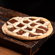 Doces: Mesclada - Esfiha Doce (Ingredientes: Chocolate ao Leite, Chocolate Branco)