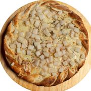 Salgadas: Palmito - Pizza Família (Ingredientes: Molho, Mussarela, Orégano, Palmito)