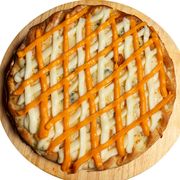 Salgadas: Seis Queijos - Pizza Família (Ingredientes: Catupiry (Original), Cheddar, Gorgonzola, Molho, Mussarela, Orégano, Parmesão, Provolone)