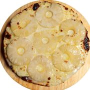 Doces: Abacaxi - Pizza Grande (Ingredientes: Abacaxi, Leite Condensado, Mussarela)