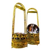 HOLDER DE CARVÃO: HOLDER DOURADO GRANDE - ACIMA DE 3 UNIDADES R$83,00 CADA