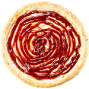 Doces: ROMEU E JULIETA - Pizza Média (Ingredientes: Catupiry, Goiabada, Mussarela)