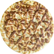 Doces: ABACAXI GRATINADO - Pizza Média (Ingredientes: Abacaxi, Chocolate Branco, Mussarela)