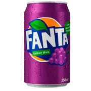 Refrigerantes 350ml: Fanta Uva Lata 350ml - Refrigerante