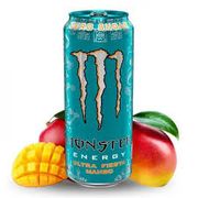 Energéticos: Monster Fiesta Mango (Manga) Zero 473ml - sabor Manga Zero Açúcares 473ml