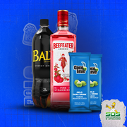 Promoção de Combos: Kit Beefeater Pink + Baly 2L + 2 Gelos Sabor Barra)