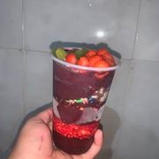 Açaí: Copo 500ML - 500ml (Ingredientes: Escolha até 02 Coberturas, Escolha até 02 Frutas, Escolha até 04 Complementos)