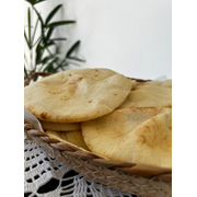 Entradas: Pão Pita - Embalagem (6 unidades) - Pão macio.