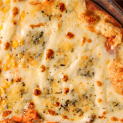 Especiais: Cinco Queijos - Pizza Grande (Ingredientes: Mussarela, Parmesão, Provolone, Gorgonzola, Catupiry)