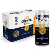 Latas 269ml: Corona Lata 269ml (Caixa 08 Unidades) - Cerveja