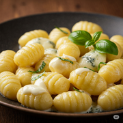Massas A La Carte: GNOCCHI AOS 4 QUEIJOS - Para uma pessoa (Ingredientes: CATUPIRY, MUÇARELA, PARMESÃO, PROVOLONE)