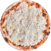 Pizzas: 12 - Aldebarã (4 Carnes) - Pizza Grande (Ingredientes: Bacon, Calabresa, Cebola, Lombinho, Molho de Tomate, Muçarela, Presunto)