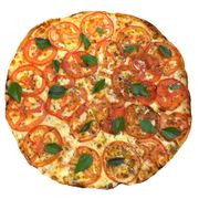 Tradicionais: Marguerita - Pizza Grande (Ingredientes: Molho de Tomate, Muçarela,  Tomate,  Manjericão,  Orégano)