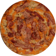Especiais: Frango Especial - Pizza Grande (Ingredientes: Molho de Tomate, Muçarela,  Frango, Bacon, Cheddar,  Cebola,  Orégano)