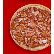 Doces: Kit Kat - Pizza Grande (Ingredientes: Muçarela,  Chocolate,  KitKat)