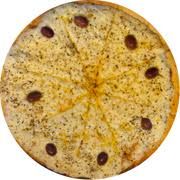 Tradicionais: 4 Queijos - Grande (Ingredientes: Massa Artesanal, Molho do Cheff, Mozzarella, Gorgonzola, Provolone, Parmesão, Catupiry, Orégano, Azeitona)