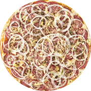Tradicionais: Siciliana - Pizza Familia (Ingredientes: Molho de Tomate, Mussarela, Calabresa, Cebola, Azeitona)