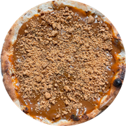 Pizzas Doces (Broto): Doce de Leite Aviação+Paçoquita (Especial Junina) - Pizza Broto (Ingredientes: Doce de Leite, Paçoquita)