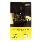 Charuto: Charuto Gran Cubano Chocolate Caixa com 5 unidades)