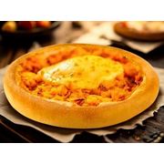 Esfihas gourmet: FRANGO COM QUEIJO - Esfiha salgada (Ingredientes: Massa especial de esfiha, Frango desfiado temperado, Mussarela)