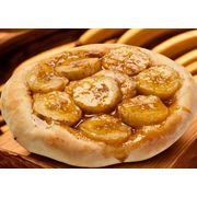 Esfihas gourmet: BANANA COM DOCE DE LEITE - Esfiha doce (Ingredientes: Massa especial de esfiha, Doce de leite, Banana fatiada, Canela e açúcar)