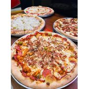 Salgadas: A MODA DA CASA - Pizza Grande (Ingredientes: Bacon, Calabresa Fatiada, Frango Desfiado, MOLHO DE TOMATE, Mussarela, Orégano)